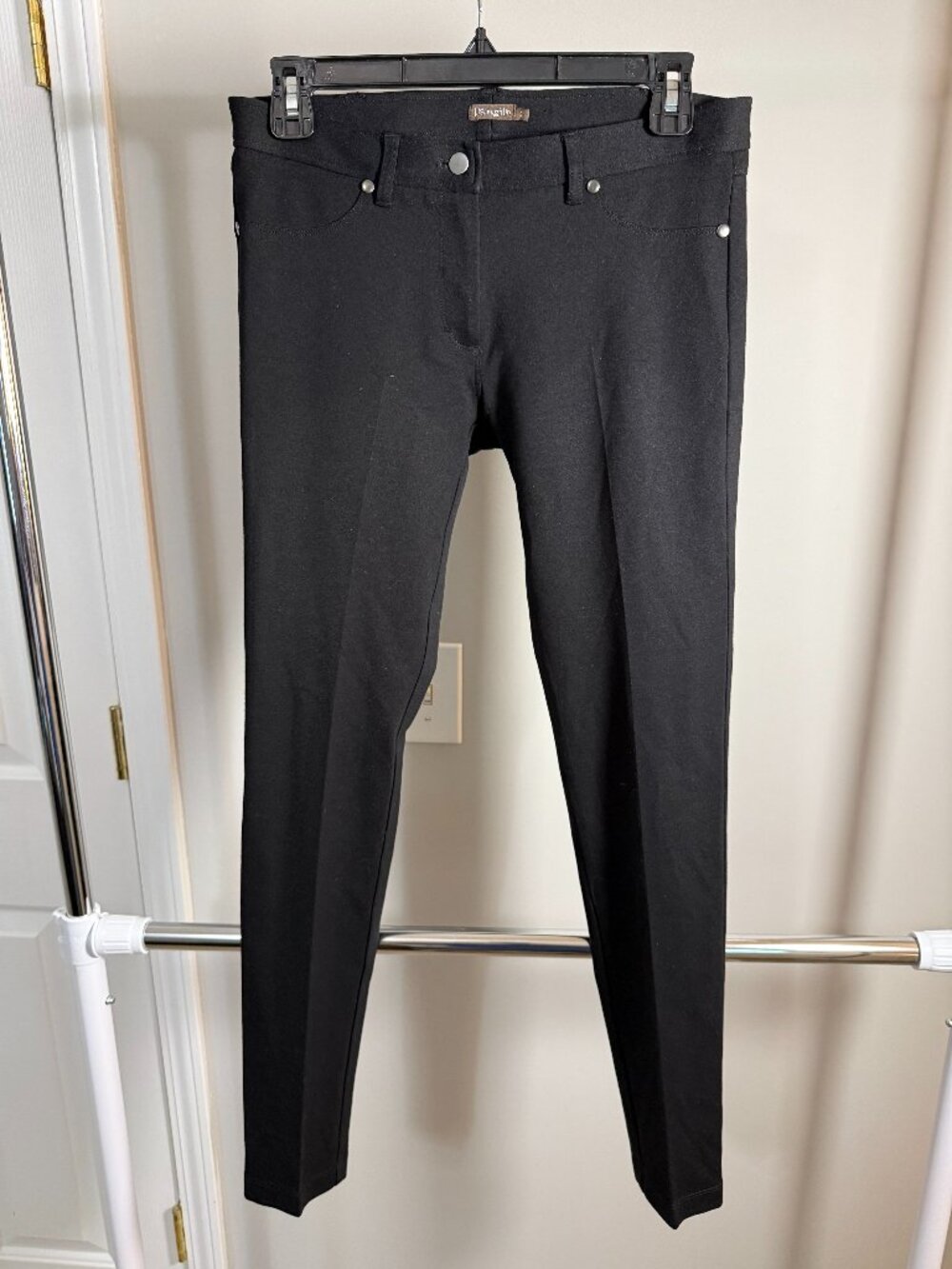 J. McLaughlin Women's Black Pull-On Skinny Pants Size 2 Stretch Slim Ankle